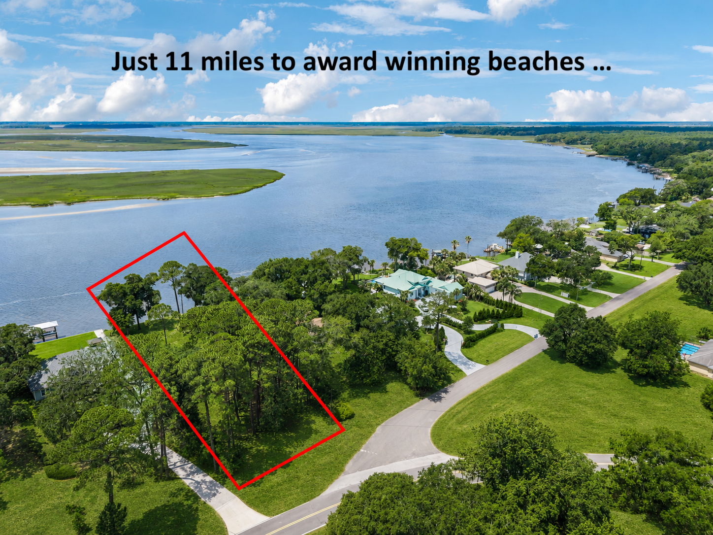Award-winning beaches are just 11 miles away…