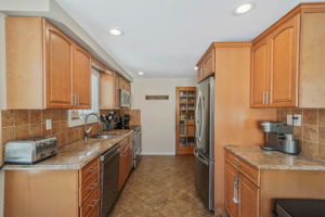 kitchen with walk in pantry