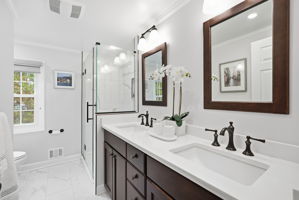 Primary Bathroom with Dual Vanity