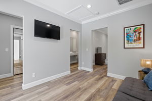 Teen Annex sitting area; view to bedroom and bathroom.
