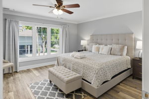 Primary King Bedroom off the living room.