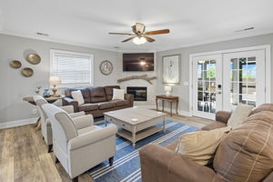 Living room at 1 Sea Hawk.