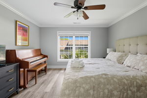 The King bedroom in the In-law/nanny suite.