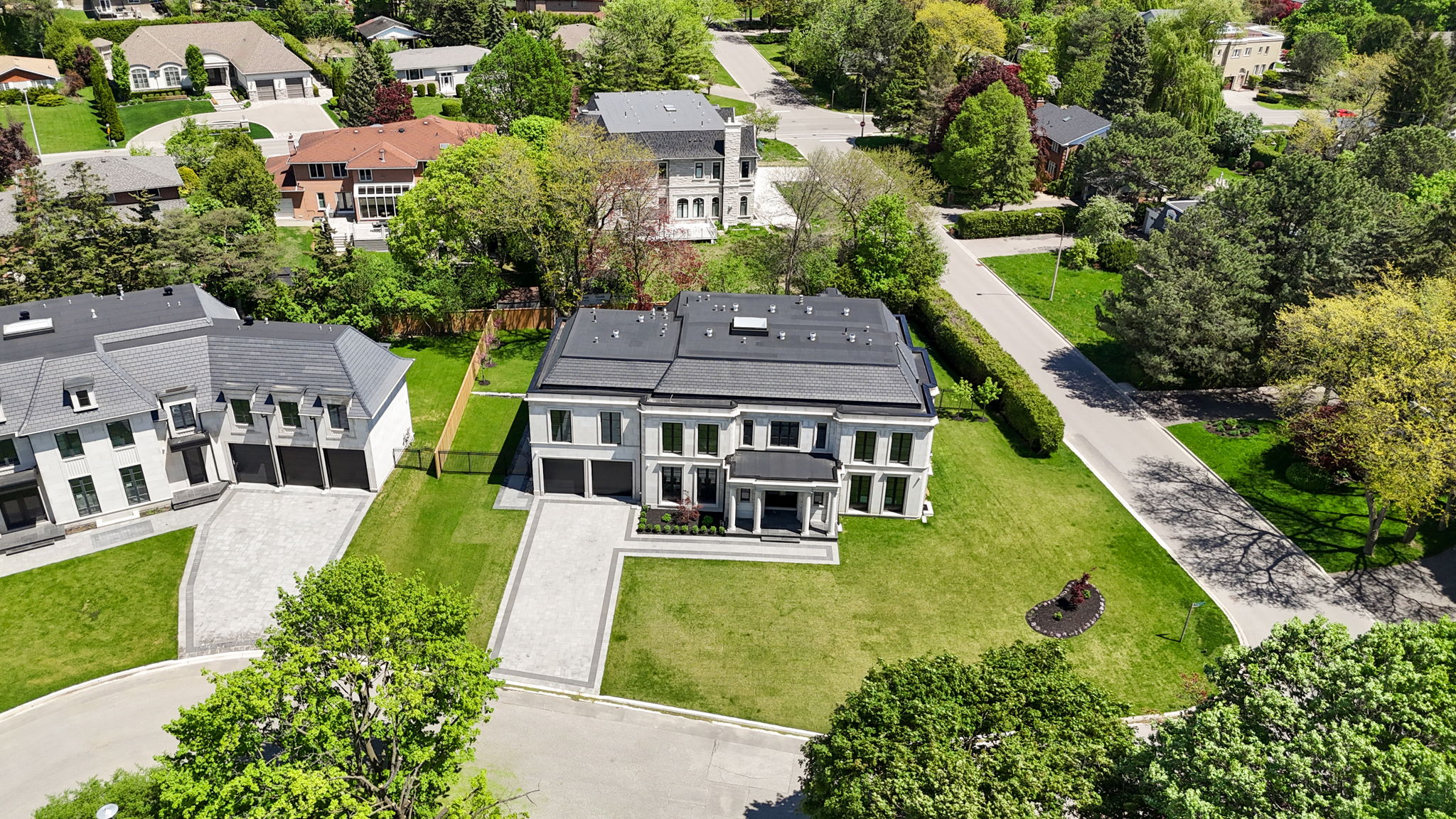 Aerial view of 1 Sunflower Court, showcasing strategic location and investment by Amir Navi. Photo by amazingphotovideo.com, site by cranemedia.com