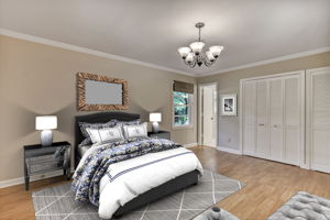Virtually Staged Master Bedroom