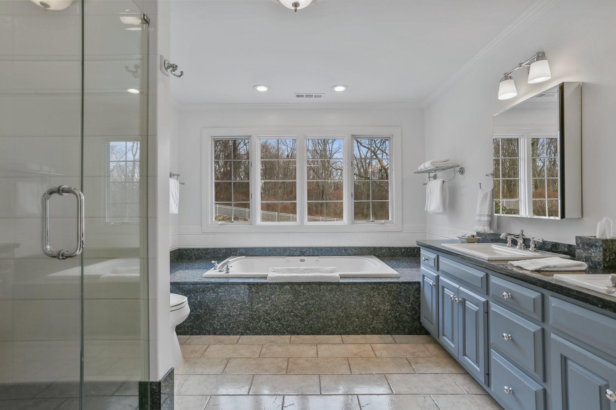 Enjoy this relaxing spa-like ensuite bathroom.