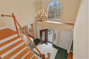 View from second floor towards the foyer