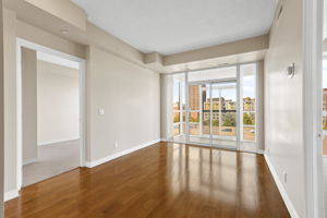 Floor to ceiling windows with balcony