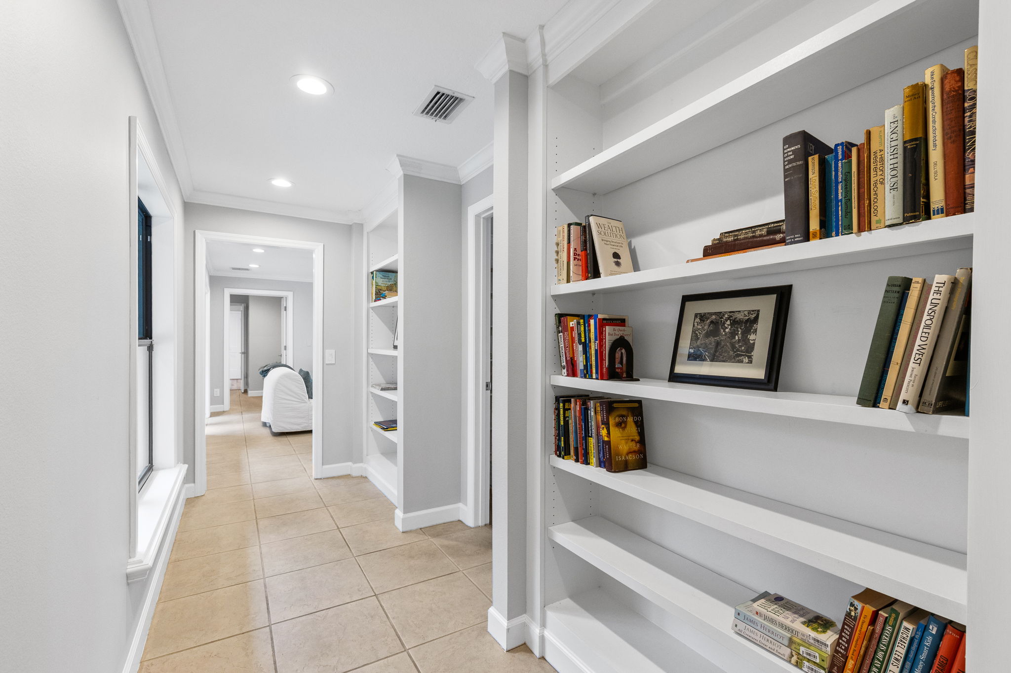 Hallway with Shelving