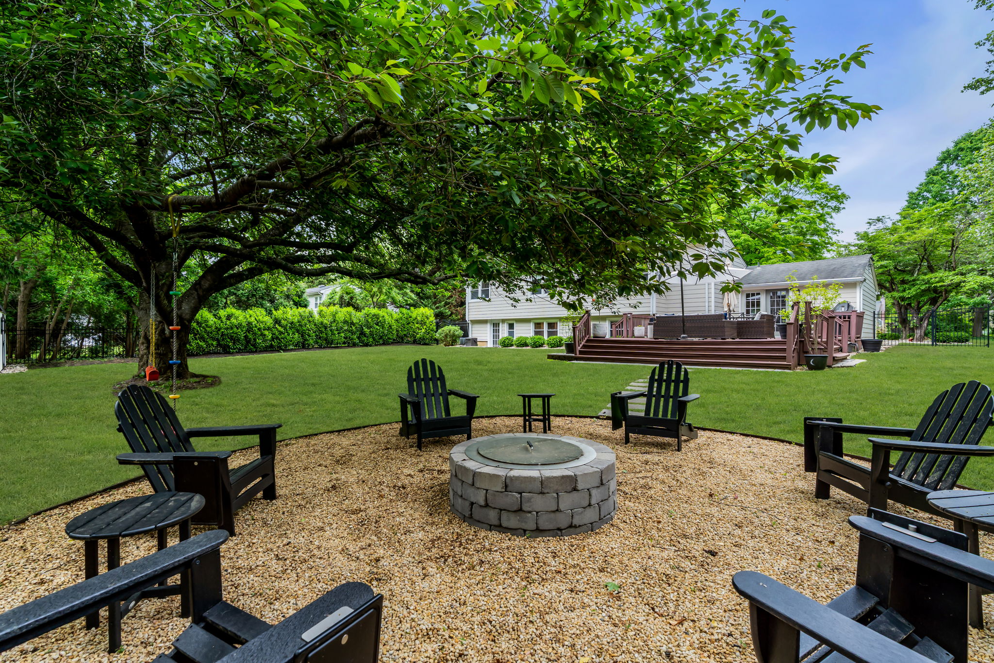 Fire Pit is great for creating cozy ambiance.