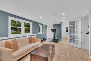 Door to the far left leads to the backyard.