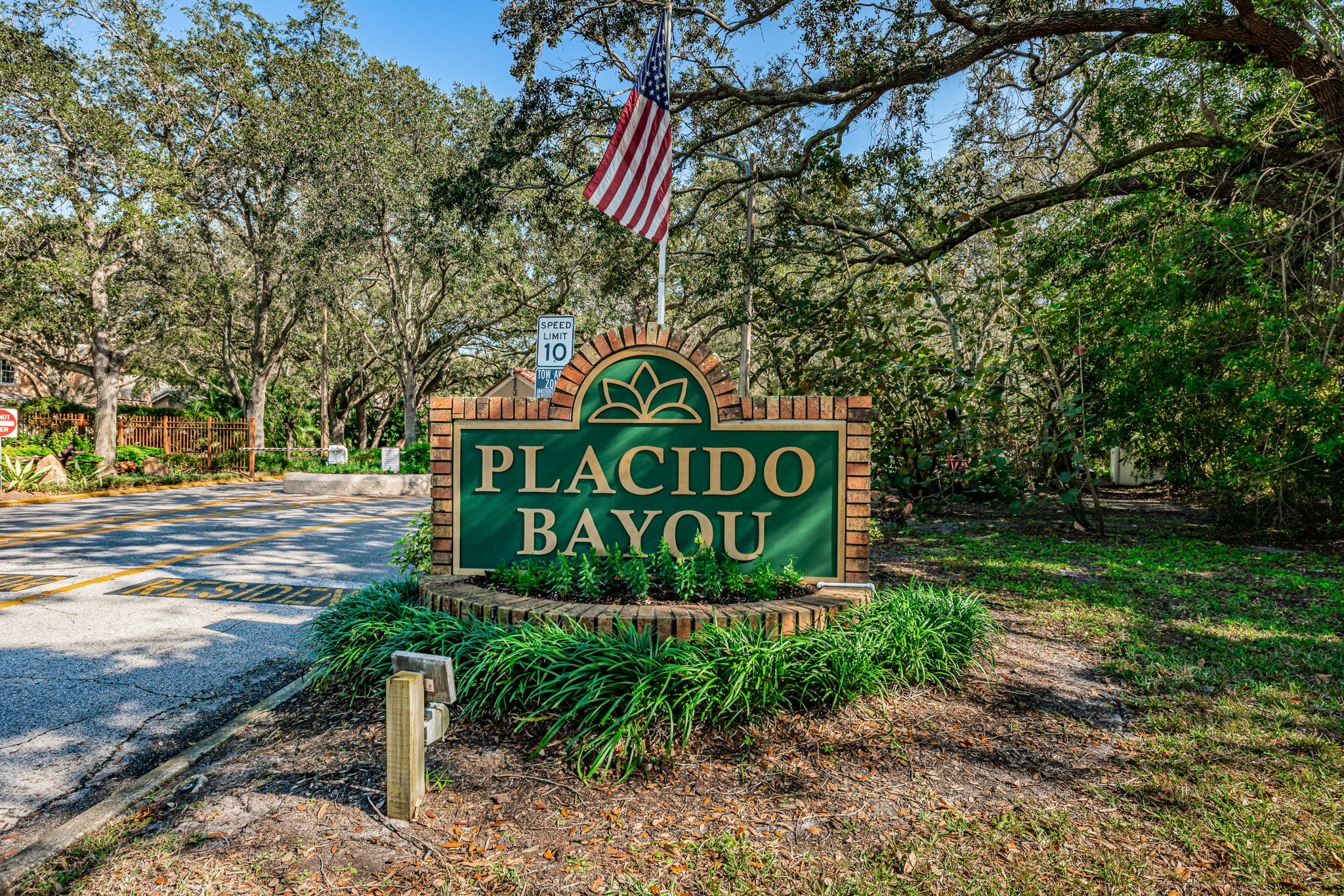 Placido Bayou Sign