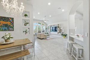 Dining/Kitchen Bar/Living Room