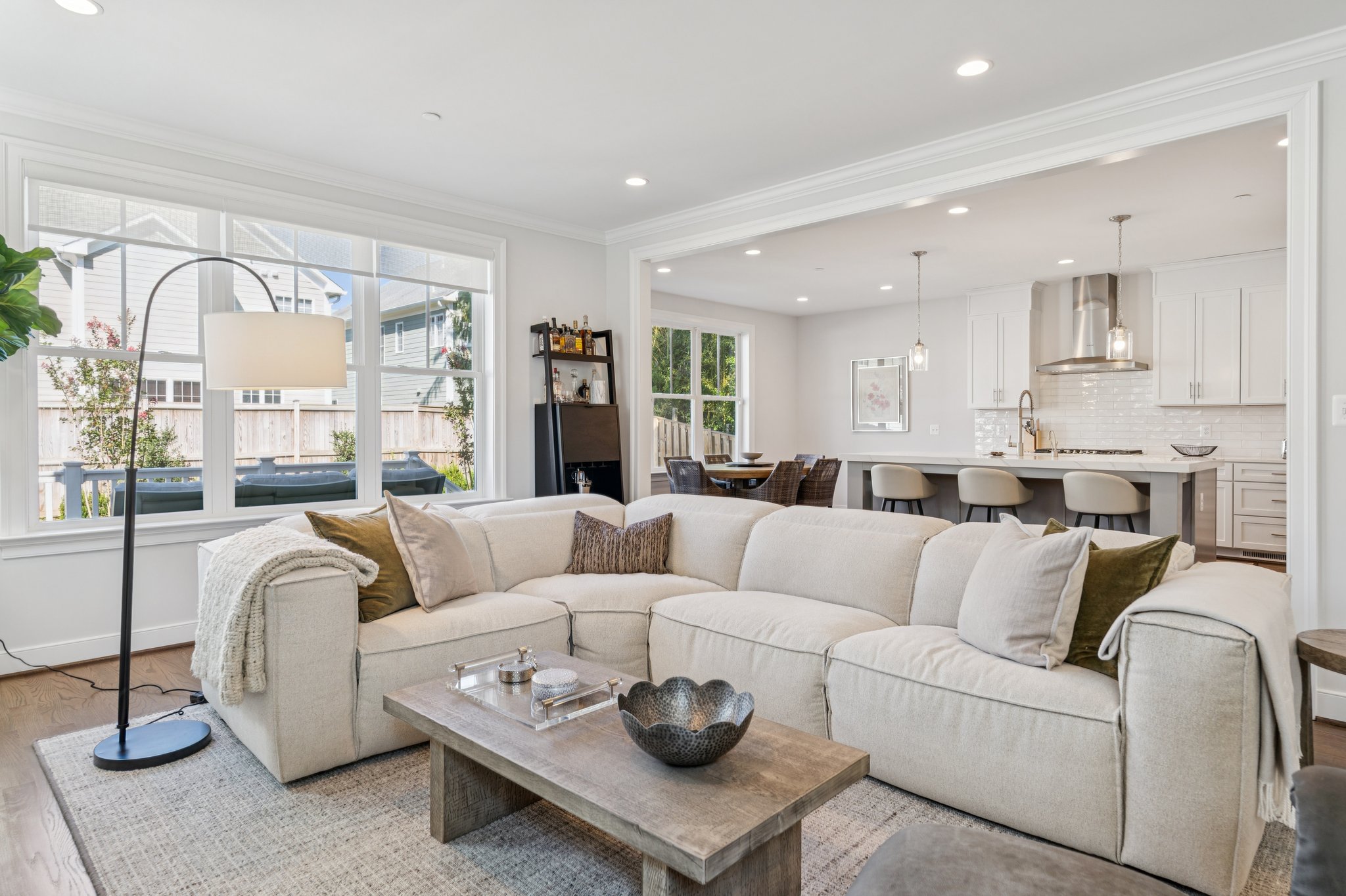 Family Room open to Kitchen