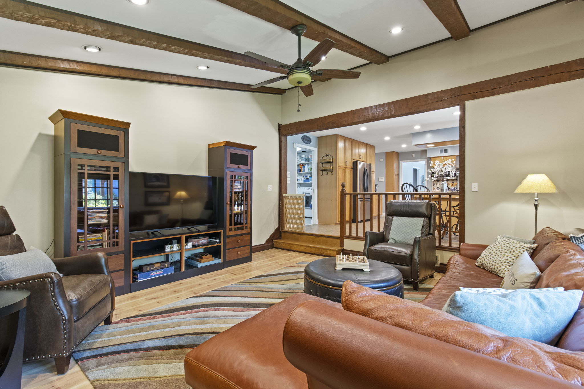 Family Room open to Kitchen