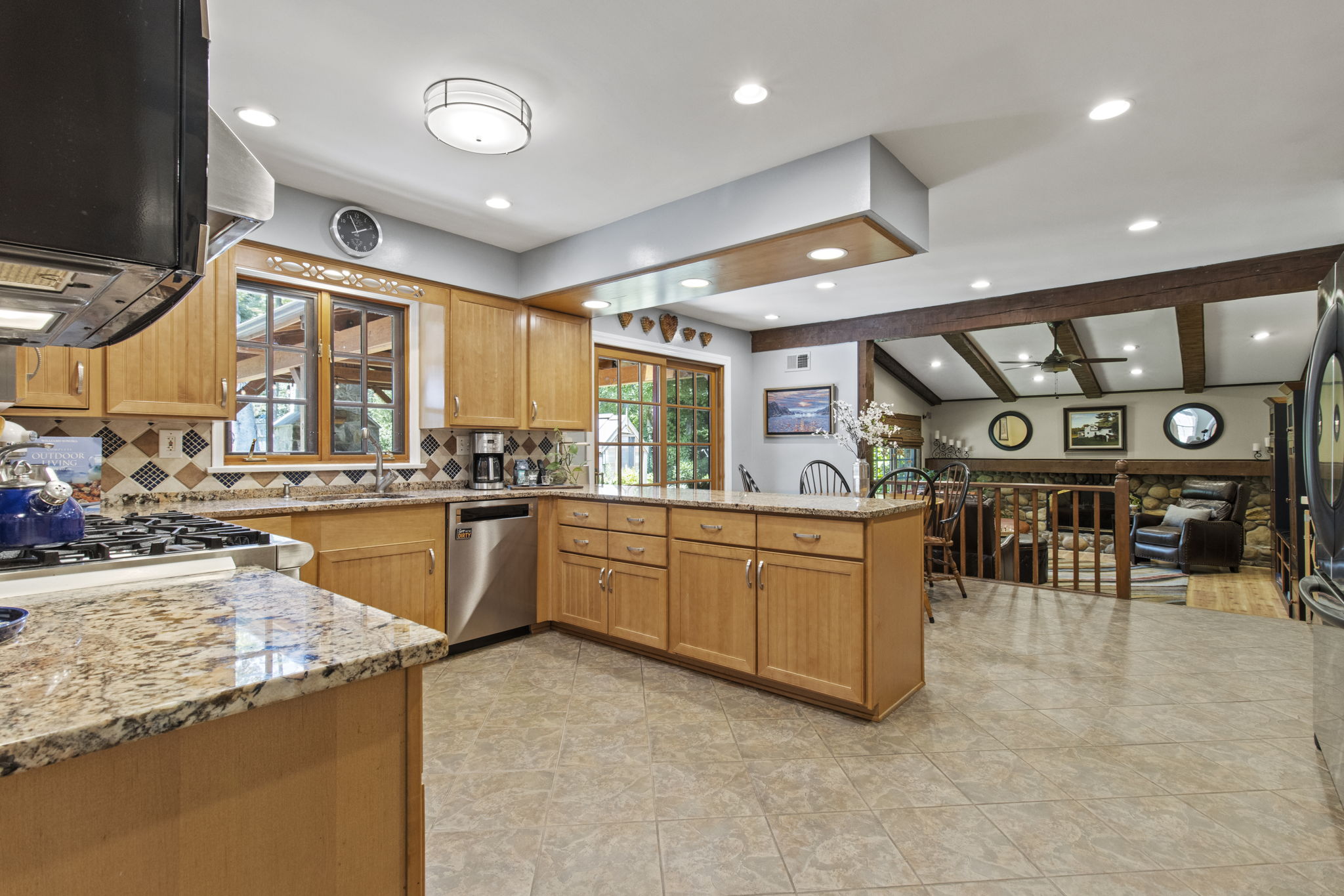 Kitchen with Breakfast Area open to Family Room
