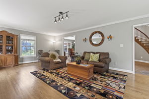 Living Room open to Foyer and Dining Room