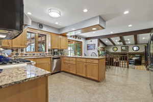 Kitchen with Breakfast Area open to Family Room
