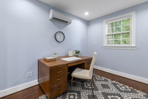 Office in the detached building with hardwood floors, mini-split heat pump, & USB outlets offer an excellent spot to work just steps away from the house. There is certainly potential to add on to it and make it an in-law suite as well.