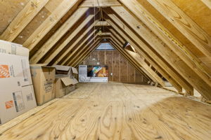 Pull down attic in the detached garage has an uncommon amount of storage space for the typical Cape in the area.