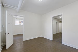 Living room with maple hardwood floors