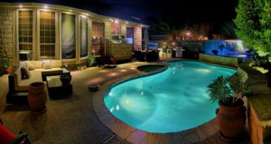 Back Pool Night