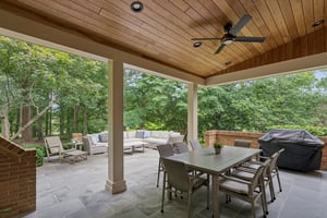 Al Fresco Dining under Covered Terrace with Golf Course Views