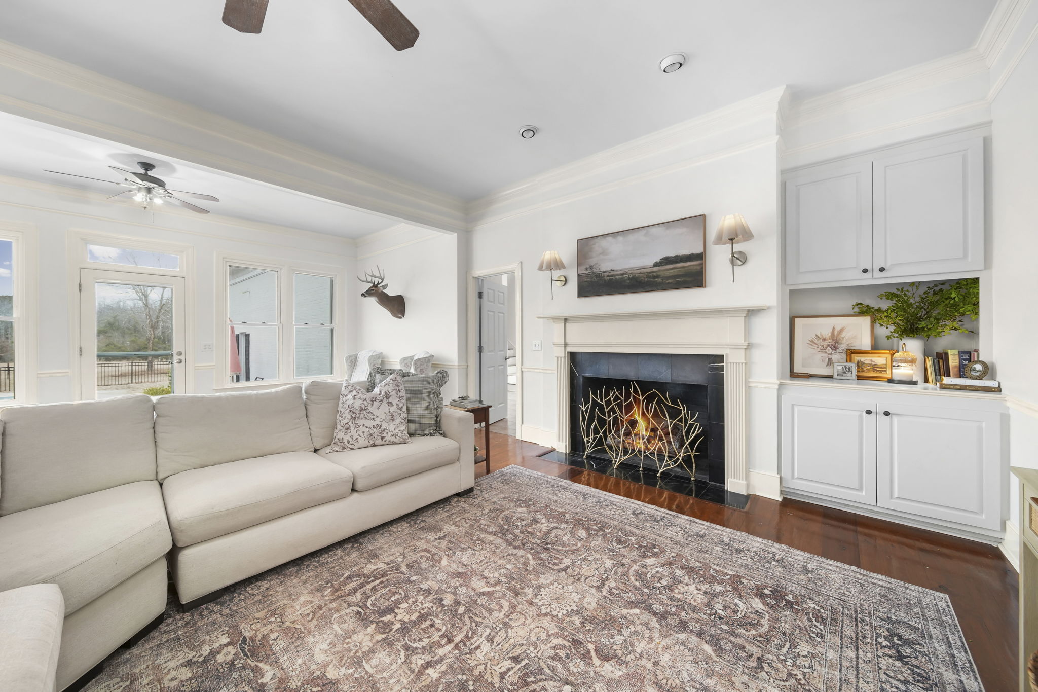 Living Room with Fireplace