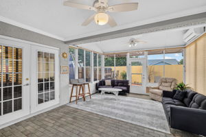 Glass-Enclosed Paver Lanai with Mini-Split