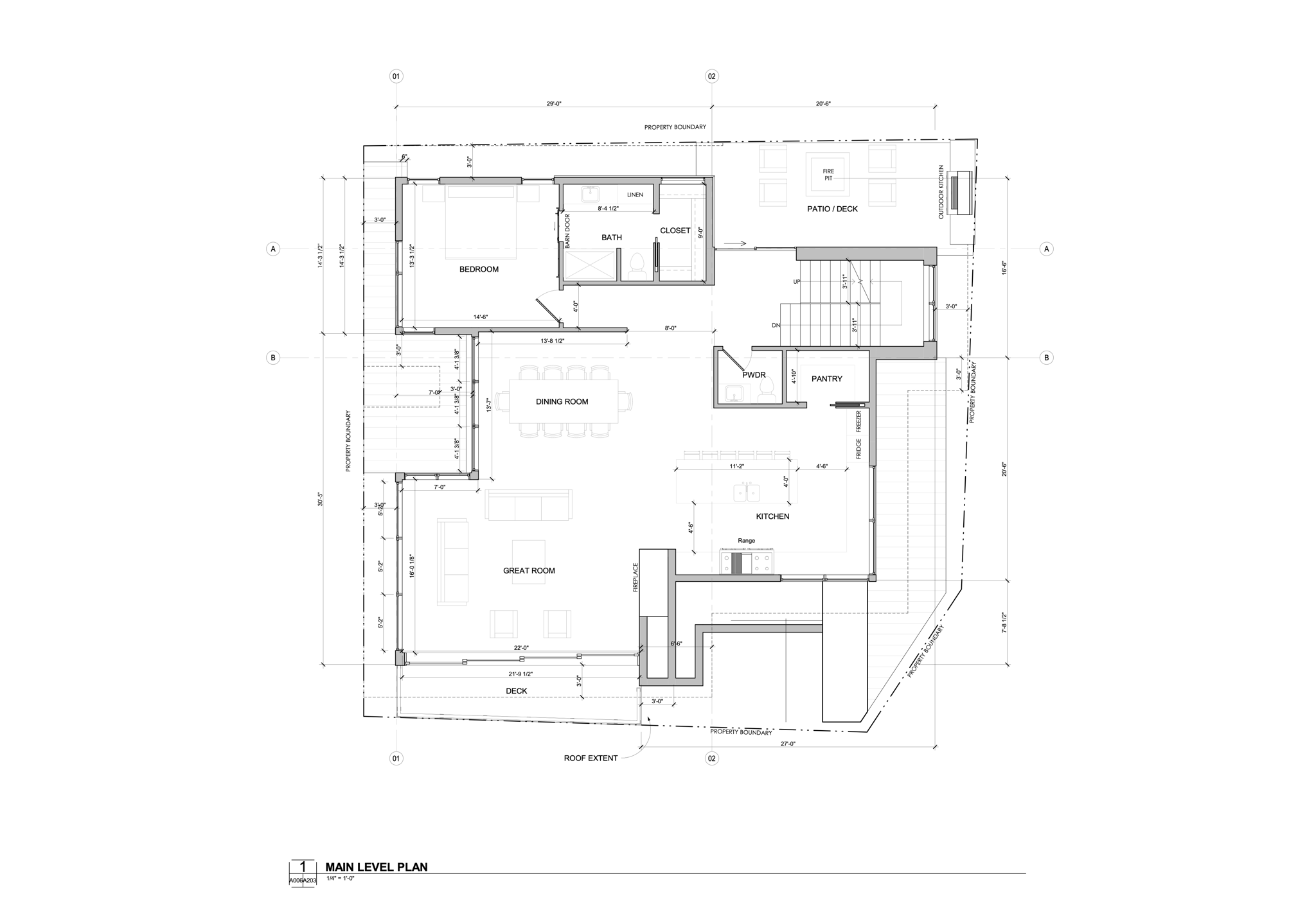 Sample floor plan main level