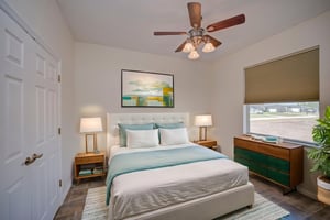 Virtually staged bedroom 3