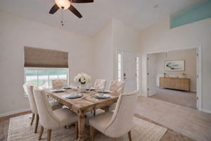Virtually Staged dining room