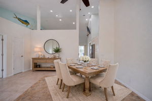 Virtually Staged dining room