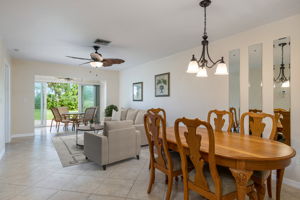 Virtually staged living room