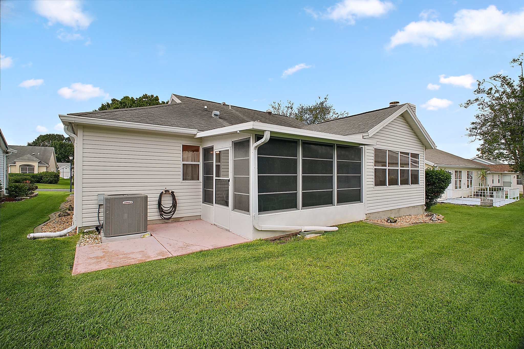 Rear Elevation with Patio