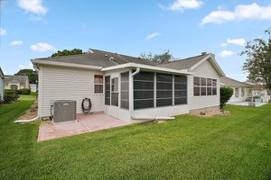 Rear Elevation with Patio