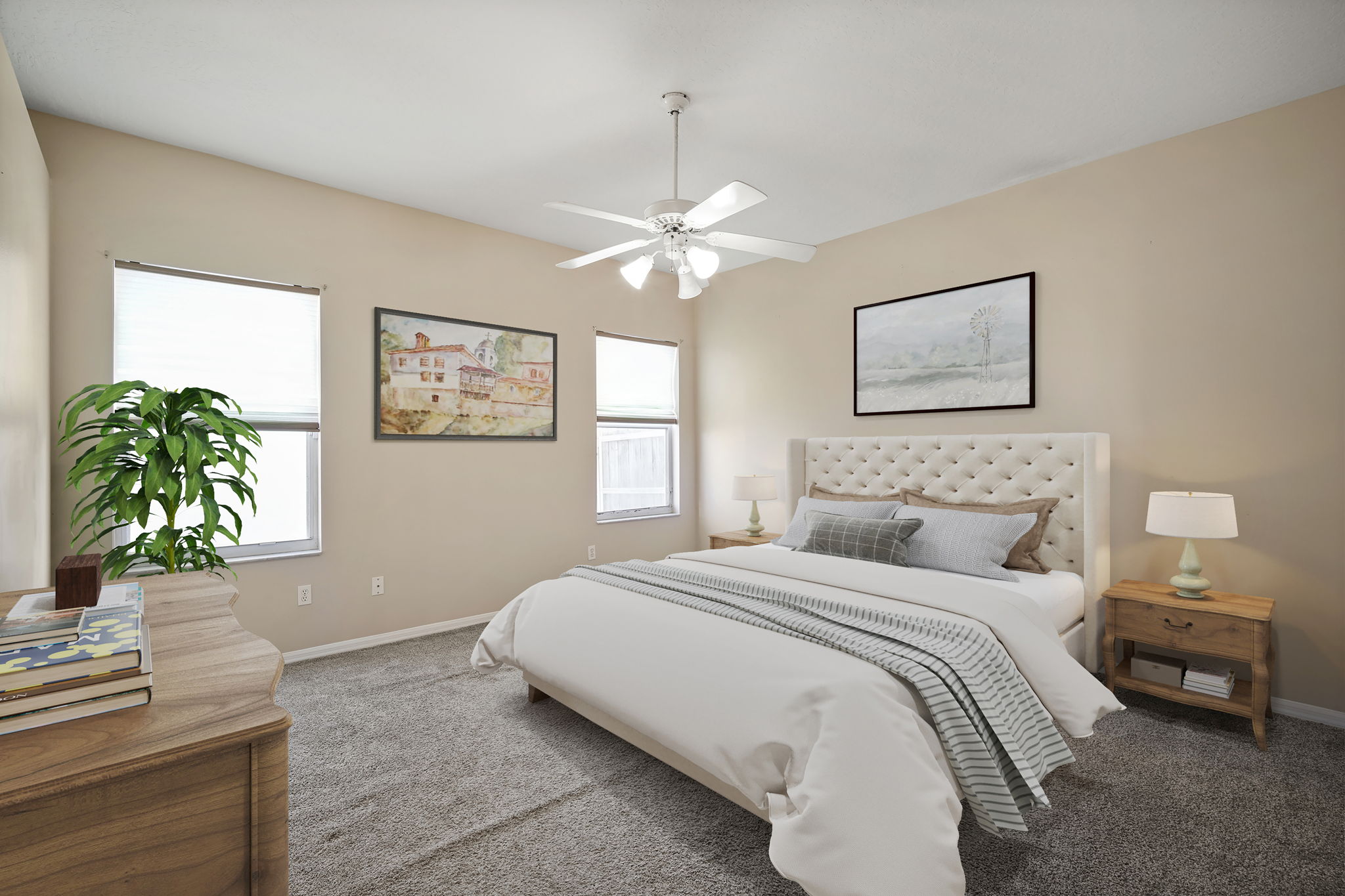 Primary Bedroom -  Virtually Staged