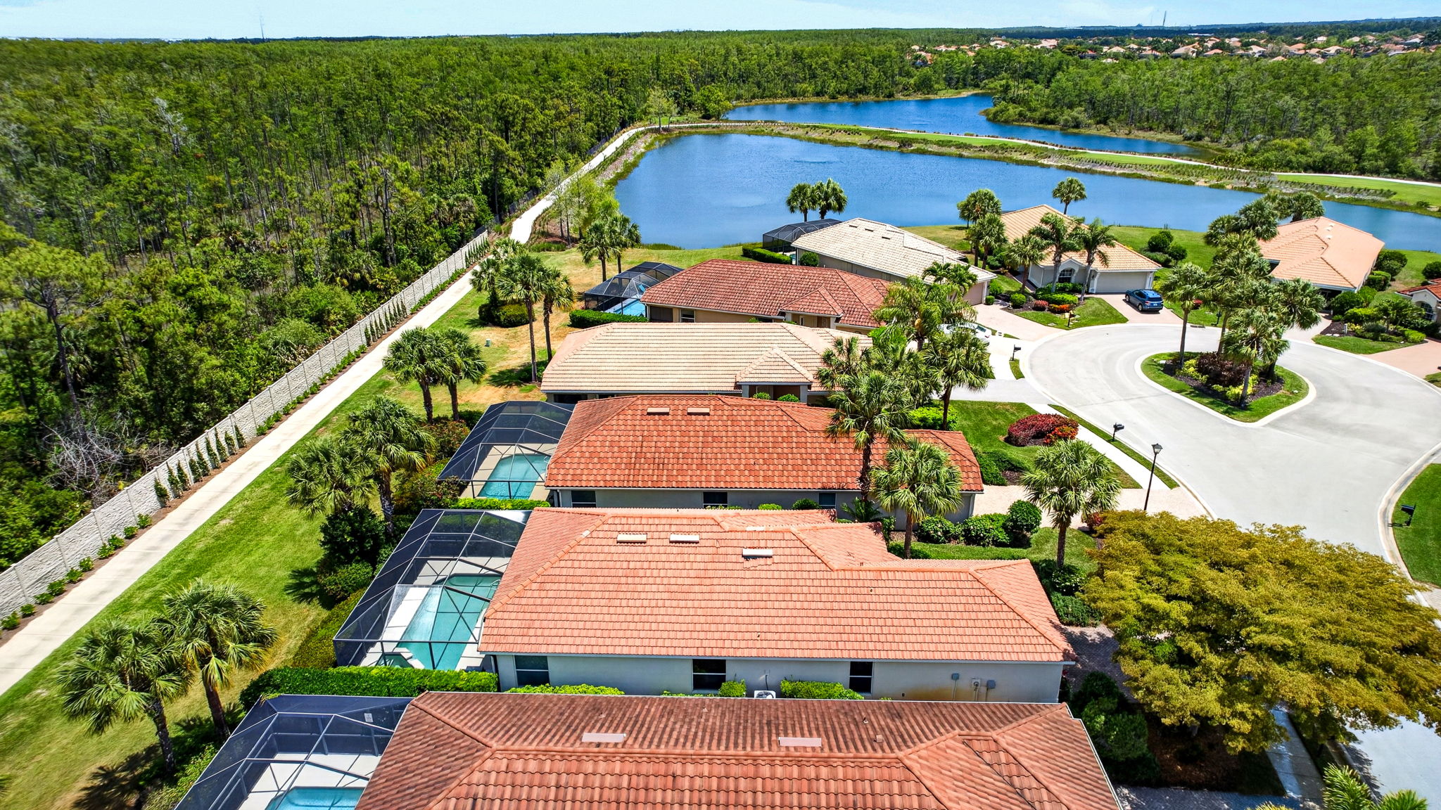 Aerial Side Exterior