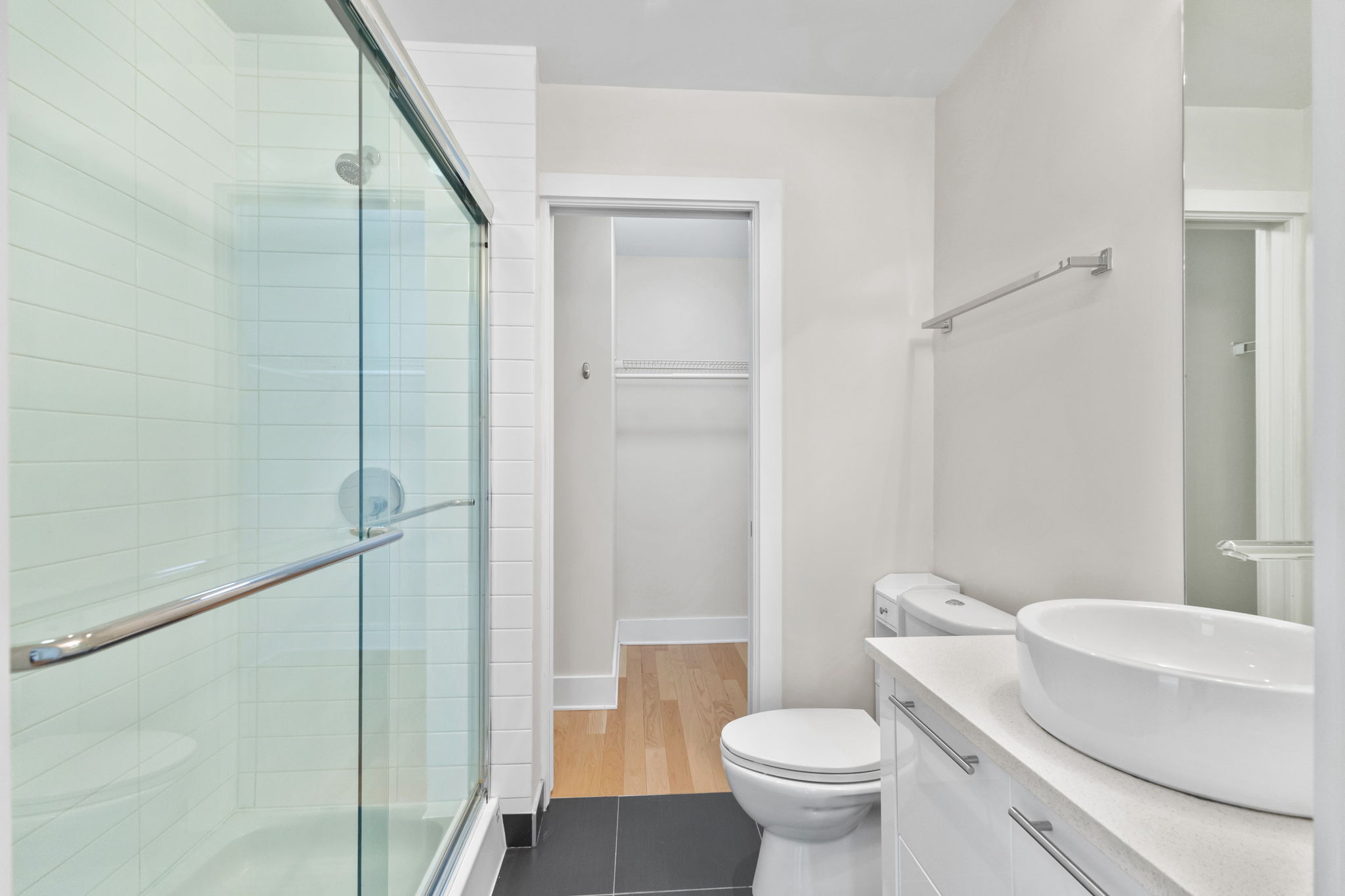 Large walk in shower