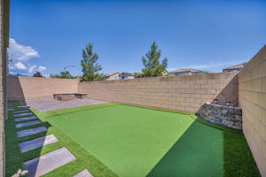 Large maintenance free Turf area