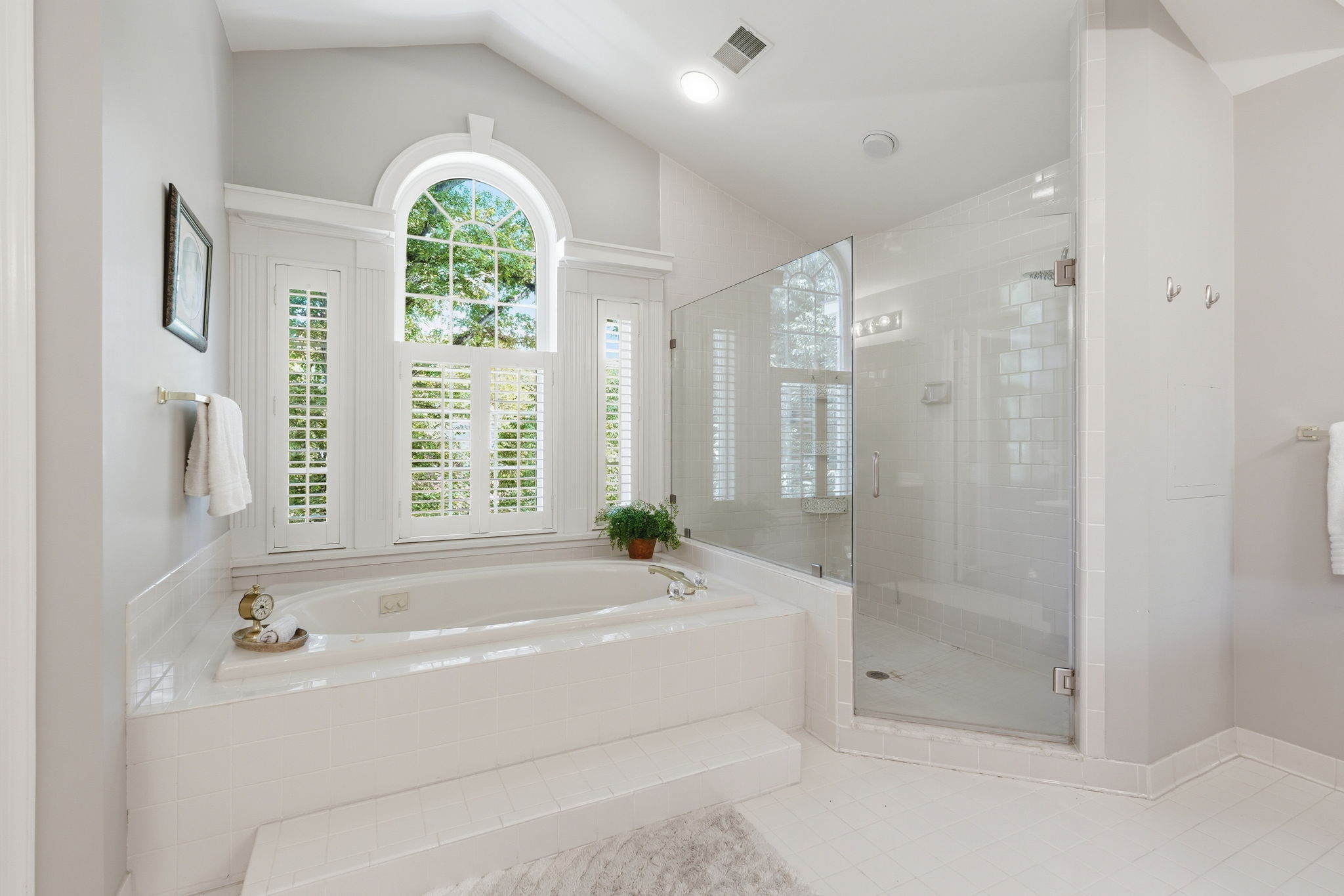 Primary Bathroom with Soaking Tub & Shower