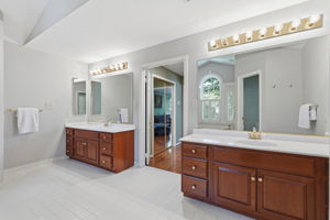 Primary Bathroom with Dual Vanities