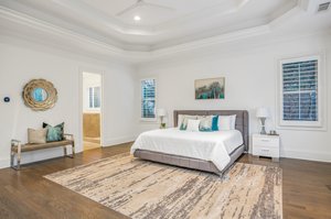 The upstairs master suite--one of 4 upstairs bedooms!