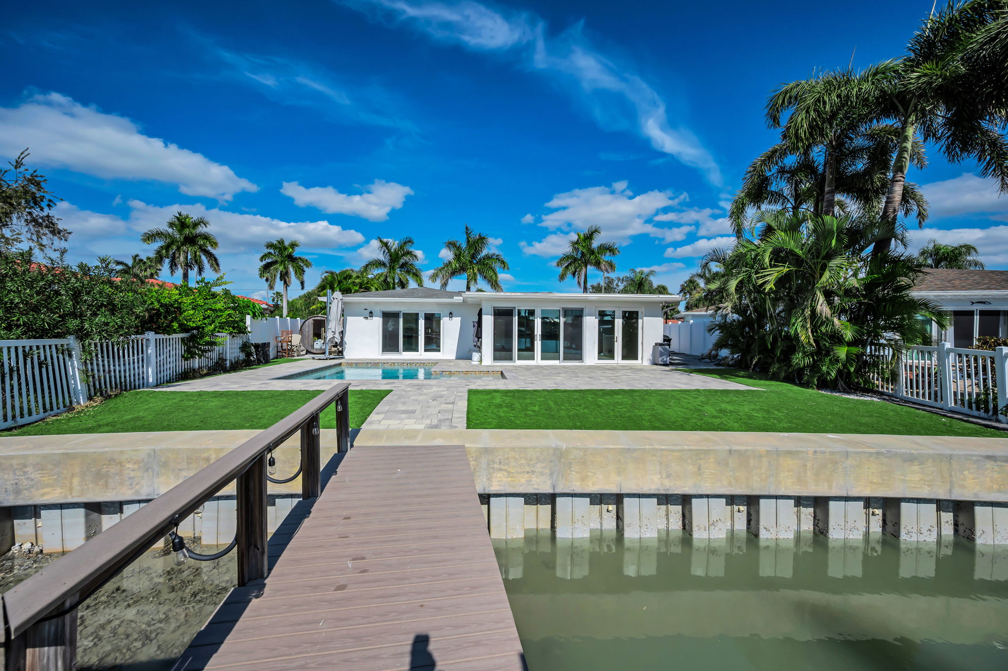 Rear Exterior and New Sea Wall