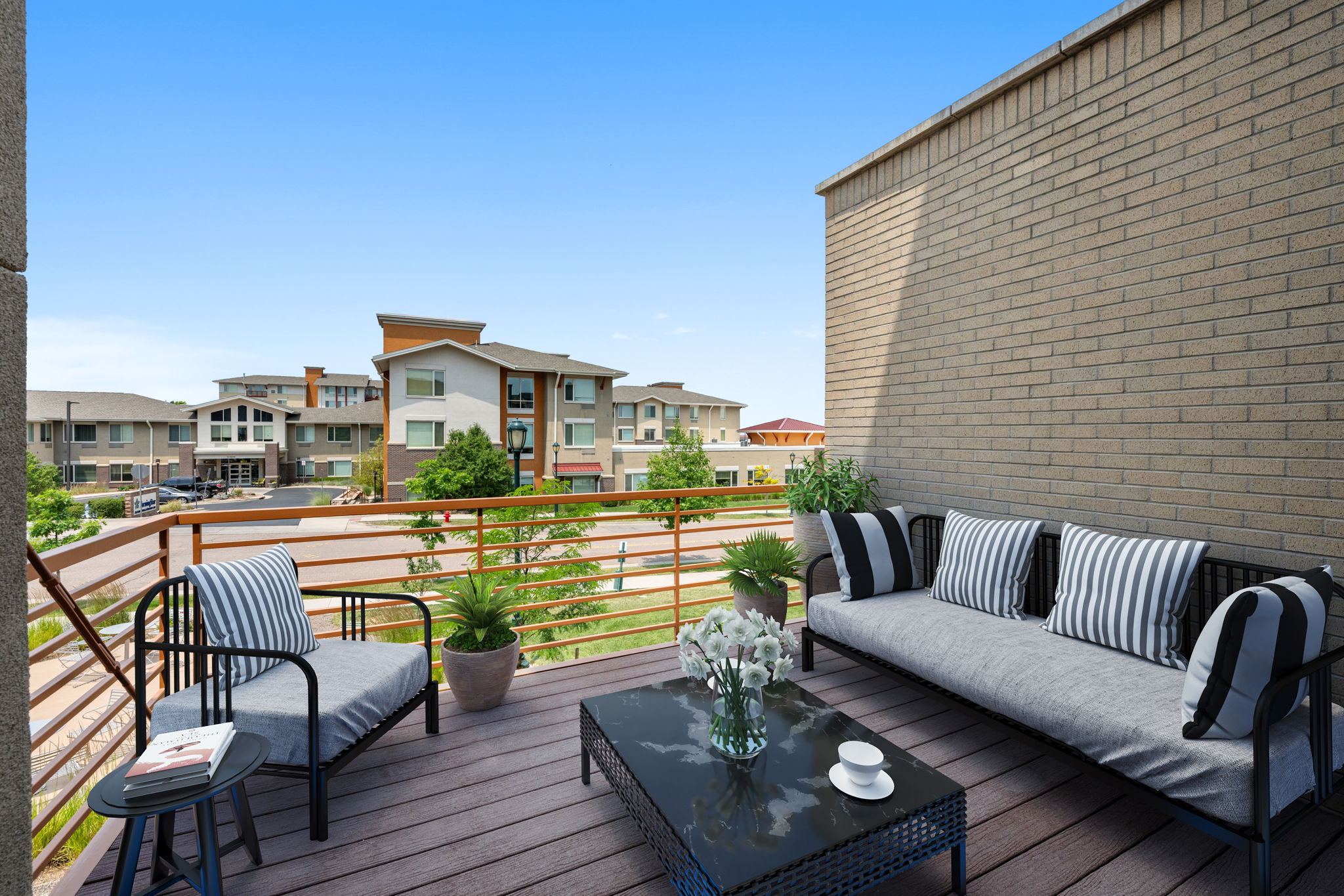 Virtually Staged Balcony