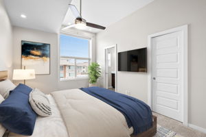 Virtually Staged Primary Bedroom
