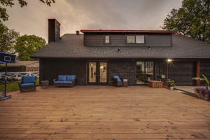Brand new decking connects the home and outdoor entertainment areas