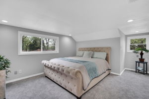 Large bedrooms offer plenty of natural sunlight and room for customization