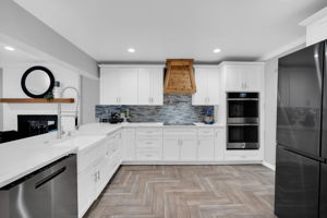 All stainless steel appliances create a balance and order for the chef