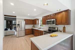 Gourmet Kitchen with Stainless Steel Appliances